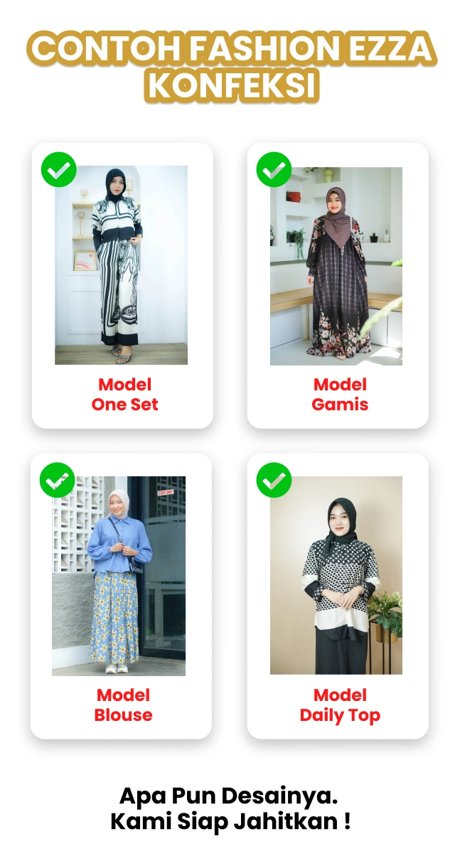 refrensi model fashion viral dari ezza konfeksi 
